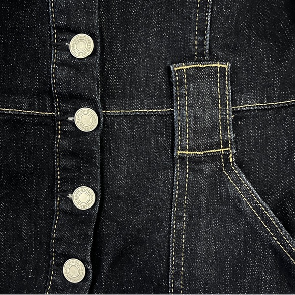 Button-Down Denim Dress with Pockets - Picture 5 of 5